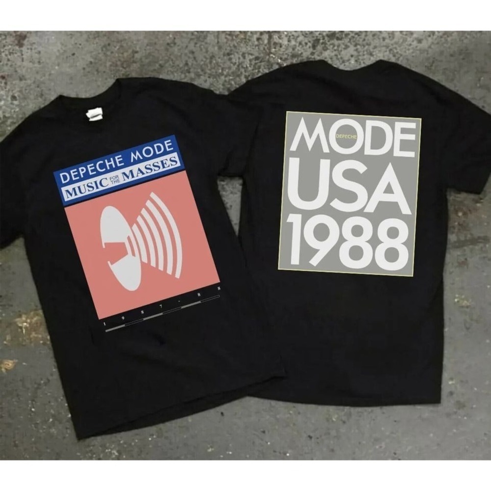 Vintage 1988 Depeche Mode Music For The Masses Tour Tshirt 2 Sided